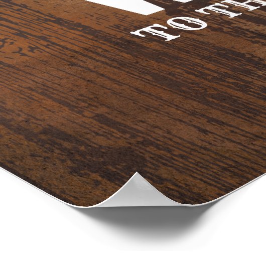 Party-Willkommens-Poster für Stiefel oder Bögen Poster (Ecke)