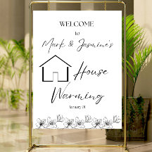 Party-Willkommenszeichen, neues Zuhause-Party