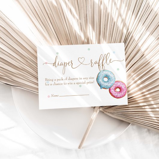 Party-Windeln von Donut Gender Begleitkarte