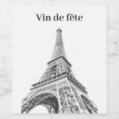 Party Wine France Weinetikett (Einzelnes Label)