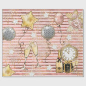 Party-Wrapping Paper für das neue Jahr Geschenkpapier (Flach)