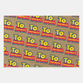 Party Wrapping Paper Set Geschenkpapier Set (Vorderseite)