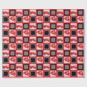 Party-Wrapping-Papier für den roten Backstein Geschenkpapier (Flach)