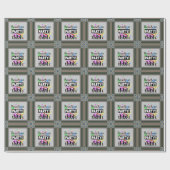 Party-Wrapping-Papier Geschenkpapier (Flach)