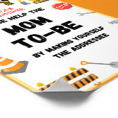 Party-Zeichen, Babydusche-Zeichen Poster (Ecke)