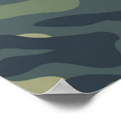 Party-Zeichen der Armee, Willkommensschild in Camo Poster (Ecke)