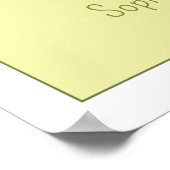 Party-Zeichen für die Dusche von Heiligen Guacamol Poster (Ecke)