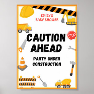 Party-Zeichen, Geburtstag, Babydusche Poster