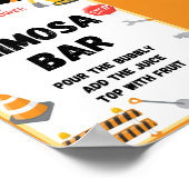 Party-Zeichen, Geburtstag, Babydusche Poster (Ecke)