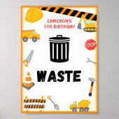 Party-Zeichen, Geburtstag, Kinderdusche Poster (Vorne)