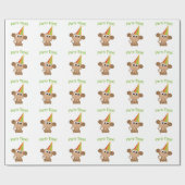 Party-Zeit-Affe Geschenkpapier (Flach)