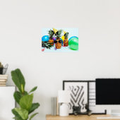 Party Zeit Ananas mit Gastgeschenken Kleine Poster (Heimbüro)