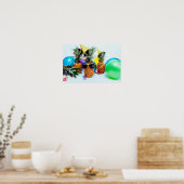 Party Zeit Ananas mit Gastgeschenken Kleine Poster (Küche)