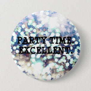 Party-Zeit. Ausgezeichnet Button