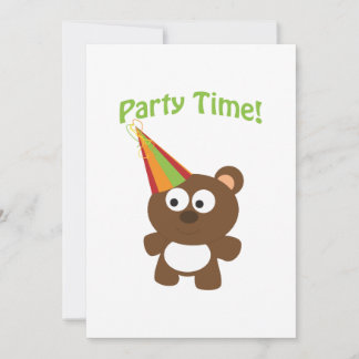 Party Zeit! Bärenparty-Einladungen Einladung