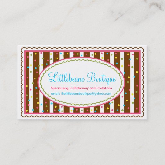 Party-Zeit besprüht Geschäfts-nennende Karten (Vorderseite)