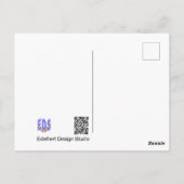 Party Zeit Cartoon Einladung Postkarte (Rückseite)