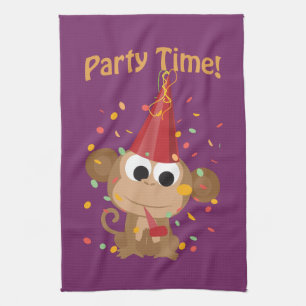 Party Zeit! Confetti Monkey Küchentuch