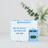 Party-Zeit Einladung (Stehend Vorderseite)