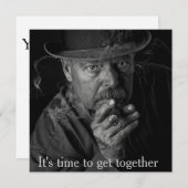 Party-Zeit Einladung (Vorne/Hinten)