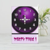 Party-Zeit Einladung (Stehend Vorderseite)