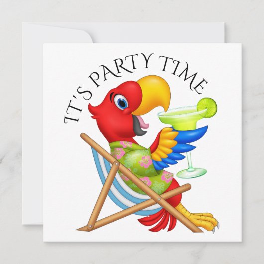 PARTY ZEIT Einladung (Vorderseite)