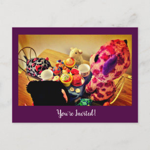 Party Zeit Einladungspostkarte