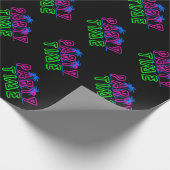 Party-Zeit Geschenkpapier (Ecke)