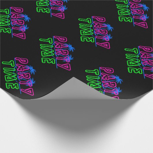 Party-Zeit Geschenkpapier (Ecke)