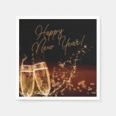Party-Zeit! Happy New Year Napkins Serviette (Vorderseite)
