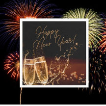 Party-Zeit! Happy New Year Napkins