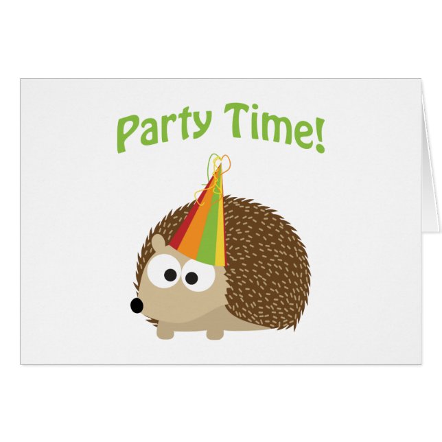 Party Zeit! Igel (Vorderseite (Horizontal))