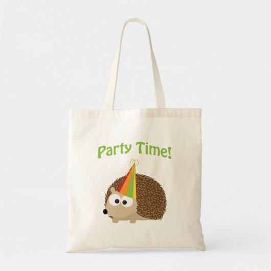 Party-Zeit! Igel Tragetasche (Vorne)