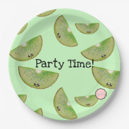 Party Zeit! Kawaii Kiwi Paper Tellers Pappteller