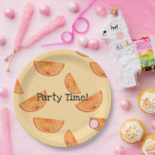Party Zeit! Kawaii Orange Paper Tellers Pappteller (Party)