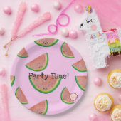 Party Zeit! Kawaii Watermelon Paper Tellers Pappteller (Party)