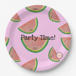 Party Zeit! Kawaii Watermelon Paper Tellers Pappteller