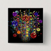 Party-Zeit-Knopf Button (Vorderseite)