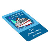 Party-Zeit-Kreuzfahrtschiff Stateroom Türmarker Magnet (Rechte Seite)