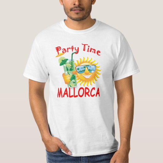 Party-Zeit Mallorca T-Shirt (Vorderseite)
