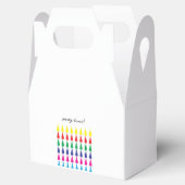 Party-Zeit-Regenbogen-Begünstigungsbox Geschenkschachtel (Geöffnet)