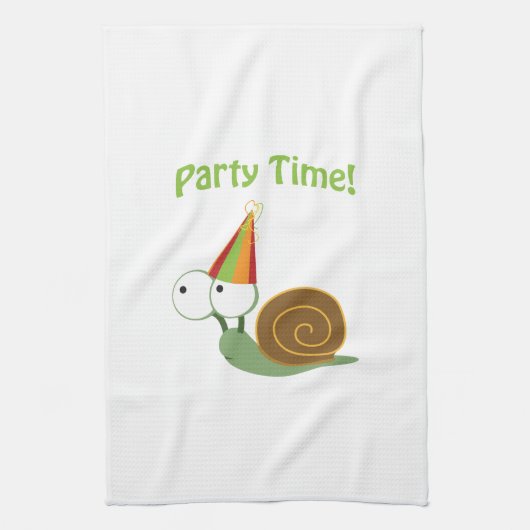 Party Zeit! Schnecke Handtuch (Vertikal)