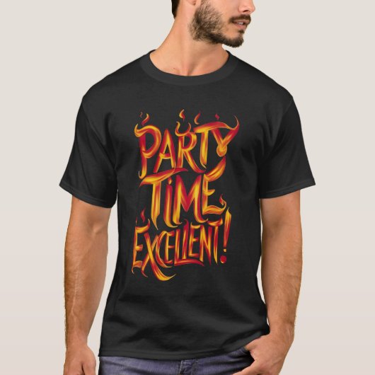 Party-Zeit T-Shirt (Vorderseite)