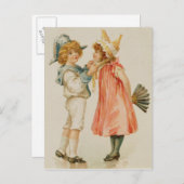 Party Zeit, Weihnachts-Postkarte Feiertagspostkarte (Vorne/Hinten)