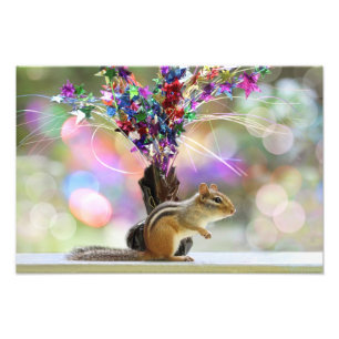 Party-Zeitchipmunk-Bild Fotodruck