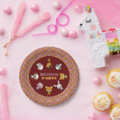 Party, Zickzack Geburtstagsparty Pappteller (Party)