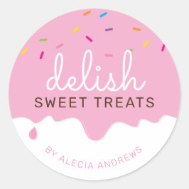 PARTY ZUCKERGUSS TROPFEN niedlich Kuchen Sprinklen Runder Aufkleber