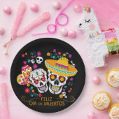 Party Zuckerkulturen und Blume Pappteller (Party)