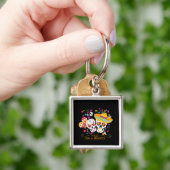 Party Zuckerkulturen und Blume Schlüsselanhänger (Hand)