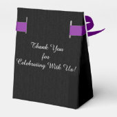 Party zum 10. Jubiläum, Schwarzweiß-Streifen Geschenkschachtel (Rückseite)